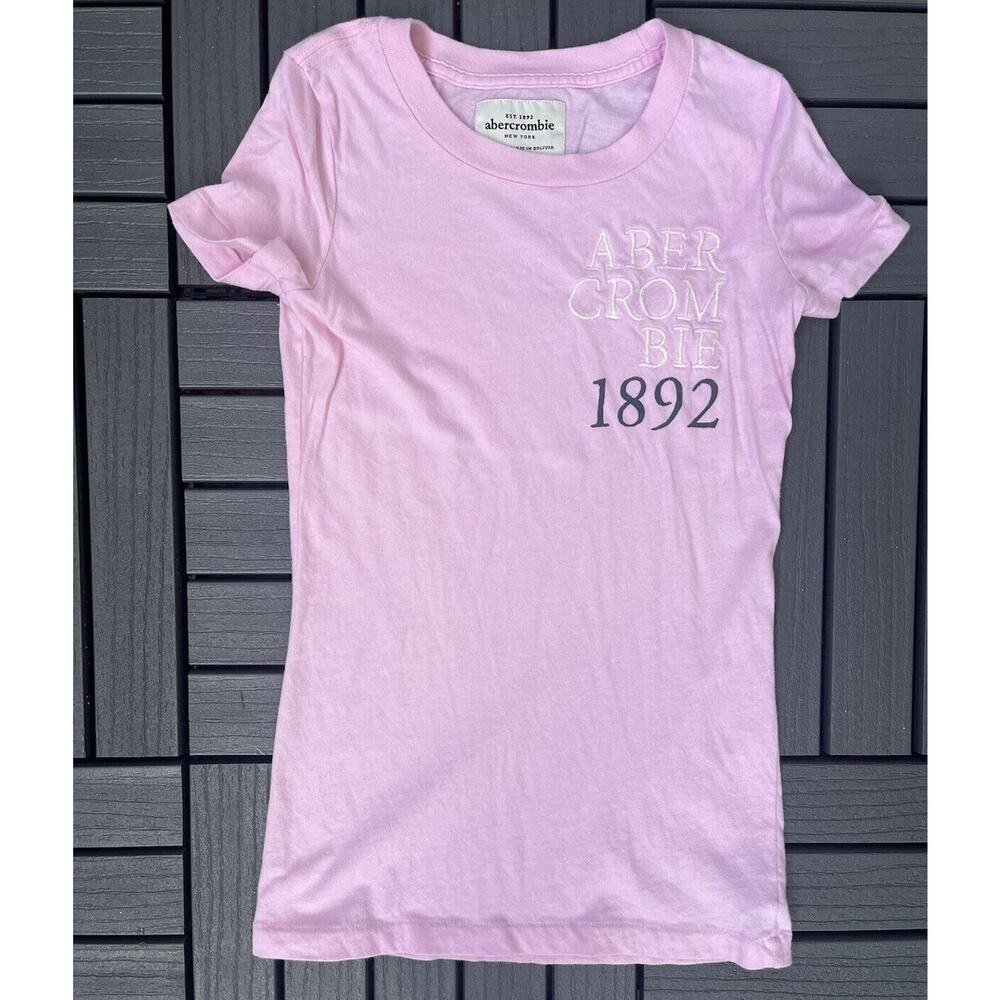 NWT ABERCROMBIE GIRLS T-SHIRT PINK (M) #110